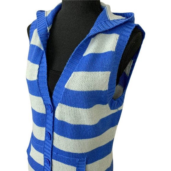 2/$10 - Striped Hooded Knit Sweater Vest - Picture 3 of 6